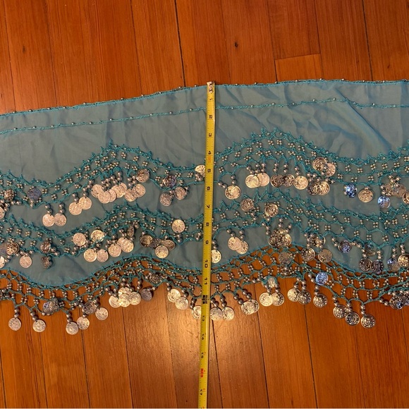 Belly dance jingle hip scarf three rows jingles. - Picture 6 of 6